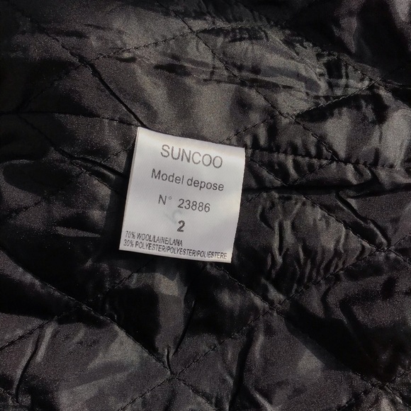 SUNCOO Paris textured wool coat size S - Picture 7 of 8